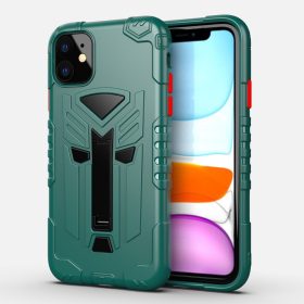   RMPACK iPhone 11 Ütésálló Tok Transformer Hybrid 2in1 Kitámasztható Zöld