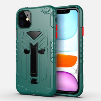 RMPACK iPhone 11 Ütésálló Tok Transformer Hybrid 2in1 Kitámasztható Zöld   RMPACK iPhone 11 Ütésálló Tok Transformer Hybrid 2in1 Kitámasztható Zöld