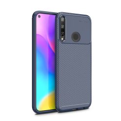   RMPACK Huawei P40 Lite E Tok Szilikon TPU Ütésálló New Carbon Sötétkék
