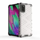 RMPACK Samsung Galaxy A41 Shock-Proof Szilikon Tok Ütésálló Kivitel Honeycomb Style Áttetsző