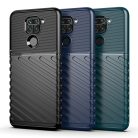 RMPACK Xiaomi Redmi Note 9 Szilikon Tok Twill Ütésálló Thunder Series Kivitel Fekete