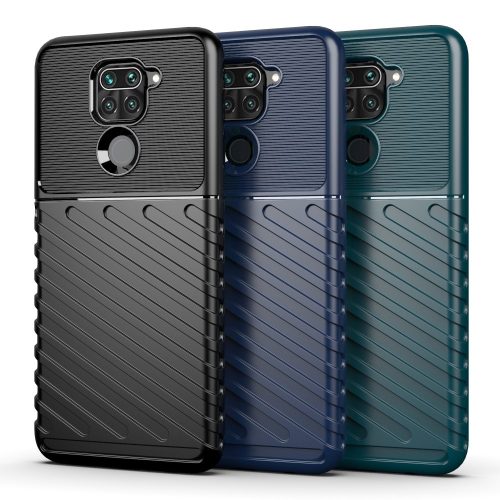 RMPACK Xiaomi Redmi Note 9 Szilikon Tok Twill Ütésálló Thunder Series Kivitel Fekete