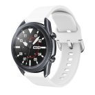 RMPACK Samsung Galaxy Watch 3 45mm Óraszíj Pótszíj Okosóra Szíj Szilikon Nature Fehér