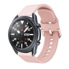 RMPACK Samsung Galaxy Watch 3 45mm Óraszíj Pótszíj Okosóra Szíj Szilikon Nature Rózsaszín