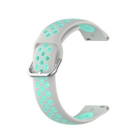   RMPACK Samsung Galaxy Watch 3 41mm Okosóra Szíj Pótszíj Óraszíj Hollow Style Szürke/Cián