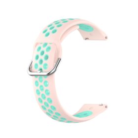   RMPACK Samsung Galaxy Watch 3 41mm Okosóra Szíj Pótszíj Óraszíj Hollow Style Rózsaszín/Cián