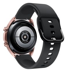   RMPACK Samsung Galaxy Watch 3 41mm Óraszíj Pótszíj Okosóra Szíj Szilikon Nature Fekete