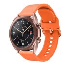 RMPACK Samsung Galaxy Watch 3 41mm Óraszíj Pótszíj Okosóra Szíj Szilikon Nature Narancssárga