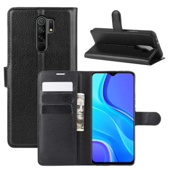 RMPACK Xiaomi Redmi 9 Notesz Tok Business Series Kitámasztható Bankkártyatartóval Fekete   RMPACK Xiaomi Redmi 9 Notesz Tok Business Series Kitámasztható Bankkártyatartóval Fekete