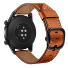 RMPACK Huawei Watch GT GT2 GT 2e Watch Magic Pótszíj Bőr Szíj Óraszíj Barna