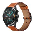 RMPACK Huawei Watch GT GT2 GT 2e Watch Magic Pótszíj Bőr Szíj Óraszíj Barna