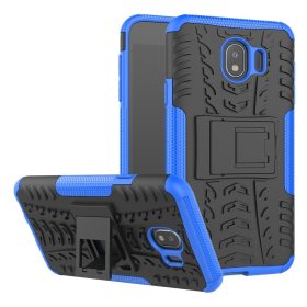   RMPACK Samsung Galaxy J4+ Ütésálló Tok Kitámasztható 2in1 Hybrid Kék