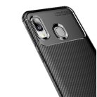 RMPACK Samsung Galaxy A20e Tok Szilikon TPU Carbon Fiber - Karbon Minta Fekete