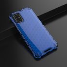 RMPACK Samsung Galaxy A51 Shock-Proof Szilikon Tok Ütésálló Kivitel Honeycomb Style Kék