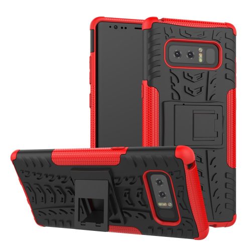 RMPACK Samsung Galaxy Note 8 Ütésálló Tok Kitámasztható 2in1 Hybrid Piros