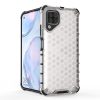 RMPACK Huawei P40 Lite Shock-Proof Szilikon Tok Ütésálló Kivitel Honeycomb Style Áttetsző