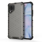 RMPACK Huawei P40 Lite Shock-Proof Szilikon Tok Ütésálló Kivitel Honeycomb Style Szürke