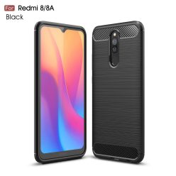   RMPACK Xiaomi Redmi 8 8A Szilikon Tok Ütésállókivitel Karbon Mintázattal Fekete