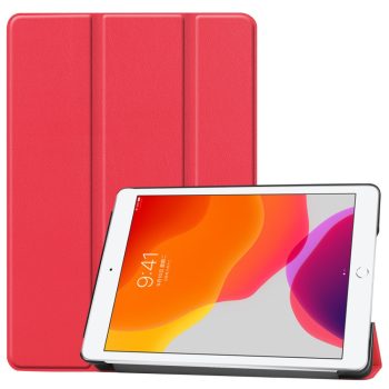 RMPACK iPad 10.2 (2020) (2019) Tok Tri-Fold Series Kitámasztható Piros   RMPACK iPad 10.2 (2020) (2019) Tok Tri-Fold Series Kitámasztható Piros