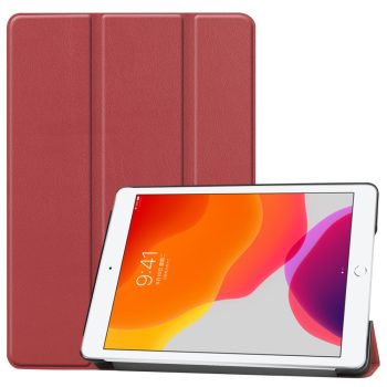 RMPACK iPad 10.2 (2020) (2019) Tok Tri-Fold Series Kitámasztható Bordó   RMPACK iPad 10.2 (2020) (2019) Tok Tri-Fold Series Kitámasztható Bordó