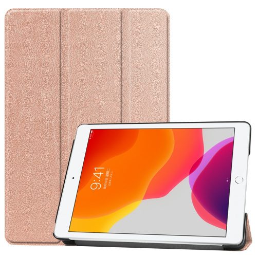 RMPACK iPad 10.2 (2020) (2019) Tok Tri-Fold Series Kitámasztható Rózsaarany