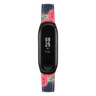 RMPACK Xiaomi Mi Band 5 Pótszíj Bőrszíj - Óraszíj Mintás Flowers A01