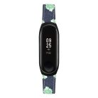 RMPACK Xiaomi Mi Band 5 Pótszíj Bőrszíj - Óraszíj Mintás Flowers A02