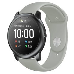   RMPACK Xiaomi Haylou Solar LS05 Szilikon Pótszíj Óraszíj Elegant Series Szürke