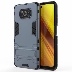   RMPACK Xiaomi Poco X3 Tok 2in1 Ütésálló - Kitámasztható TPU Hybrid Kék