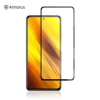 AMORUS Xiaomi Poco X3 Üvegfólia - Full Screen - Kijelzővédő Üveg Tempered Glass   AMORUS Xiaomi Poco X3 Üvegfólia - Full Screen - Kijelzővédő Üveg Tempered Glass
