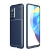 RMPACK Xiaomi Mi 10T 5G / Mi 10T Pro 5G Tok Szilikon TPU Carbon Fiber - Karbon Minta Sötétkék