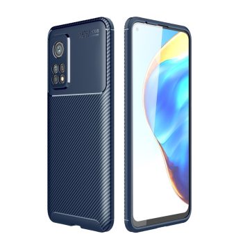 RMPACK Xiaomi Mi 10T 5G / Mi 10T Pro 5G Tok Szilikon TPU Carbon Fiber - Karbon Minta Sötétkék   RMPACK Xiaomi Mi 10T 5G / Mi 10T Pro 5G Tok Szilikon TPU Carbon Fiber - Karbon Minta Sötétkék