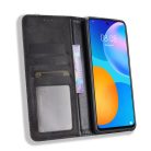 RMPACK Huawei P Smart 2021 Notesz Tok Retro Style Fekete