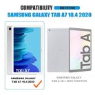 RMPACK Samsung Galaxy TAB A7 Szilikon Tok 10.4 T500 T505 Áttetsző + Kijelzővédő Üvegfólia 