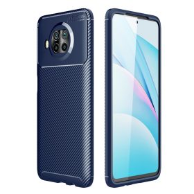   RMPACK Xiaomi Mi 10T Lite 5G Tok Szilikon TPU Carbon Fiber - Karbon Minta Sötétkék