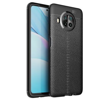 RMPACK Xiaomi Mi 10T Lite 5G Szilikon Tok Bőrmintázattal TPU Prémium Fekete   RMPACK Xiaomi Mi 10T Lite 5G Szilikon Tok Bőrmintázattal TPU Prémium Fekete