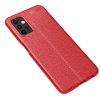 RMPACK Samsung Galaxy A32 5G Szilikon Tok Bőrmintázattal TPU Prémium Piros