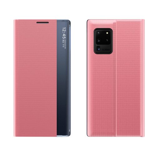 RMPACK Samsung Galaxy A32 5G Notesz Tok Prémium View Window Ablakos Rózsaszín