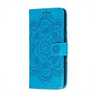 RMPACK Samsung Galaxy A32 5G Notesz Tok Mandala Mintás Kártyartóval- Kitámasztható Kék