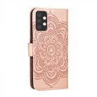 RMPACK Samsung Galaxy A32 5G Notesz Tok Mandala Mintás Kártyartóval- Kitámasztható Rózsaarany