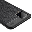 RMPACK Samsung Galaxy A12 Szilikon Tok Bőrmintázattal TPU Prémium Fekete
