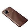 RMPACK Samsung Galaxy A12 Tok Szilikon TPU NEW Carbon Fiber - Karbon Minta Barna