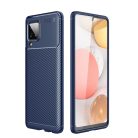 RMPACK Samsung Galaxy A12 Tok Szilikon TPU NEW Carbon Fiber - Karbon Minta Sötétkék