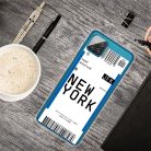 RMPACK Samsung Galaxy A12 Szilikon Tok Boarding Check Series NEW YORK