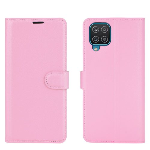 RMPACK Samsung Galaxy A12 Notesz Tok Business Series Kitámasztható Bankkártyatartóval Rózsaszín