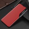 RMPACK Samsung Galaxy A12 Notesz Tok Ablakos View Window Series Kitámasztható Piros