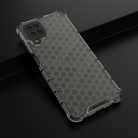 RMPACK Samsung Galaxy A12 Ütésállókivitel Szilikon Tok Honeycomb Shock-Proof TPU Fekete