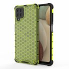 RMPACK Samsung Galaxy A12 Ütésállókivitel Szilikon Tok Honeycomb Shock-Proof TPU Zöld