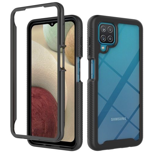 RMPACK Samsung Galaxy A12 ShockProof Ütésálló Tok 360 Totally Protection PC+TPU Fekete