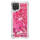 RMPACK Samsung Galaxy A12 TPU Szilikon Tok Glitteres Csillámló Pink